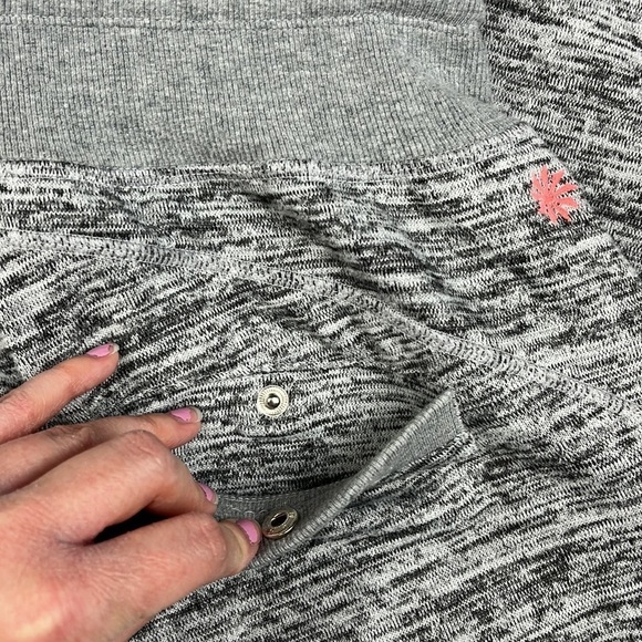 Athleta Chillax Foldover Capri Heather Grey Lounge Activewear Pants - Picture 8 of 11